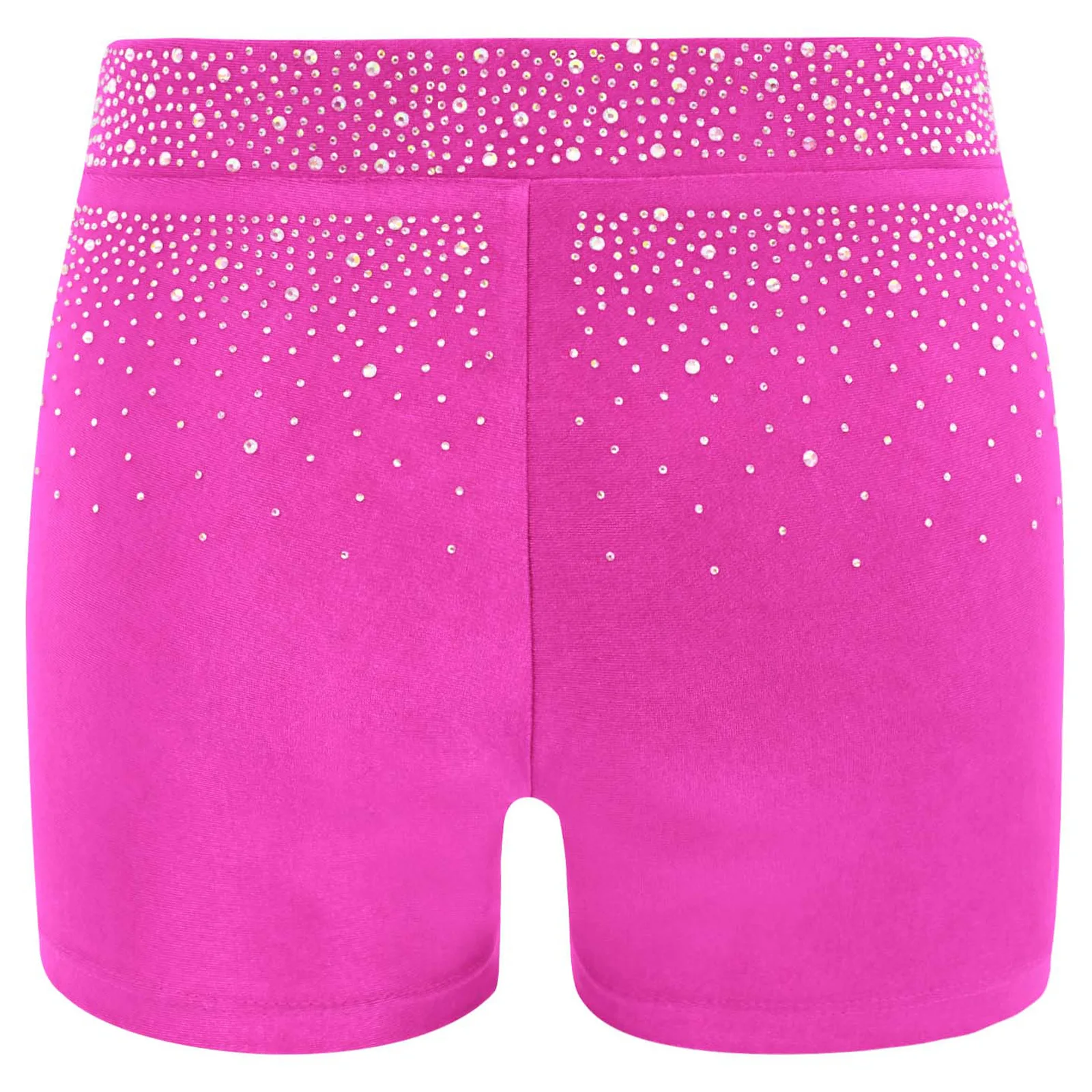 Kinder Mädchen Funkelnde Strass V-Front Ballett-Tanzshorts Gymnastik Akrobatik Eiskunstlauf Performance-Kostüm – Detail 12