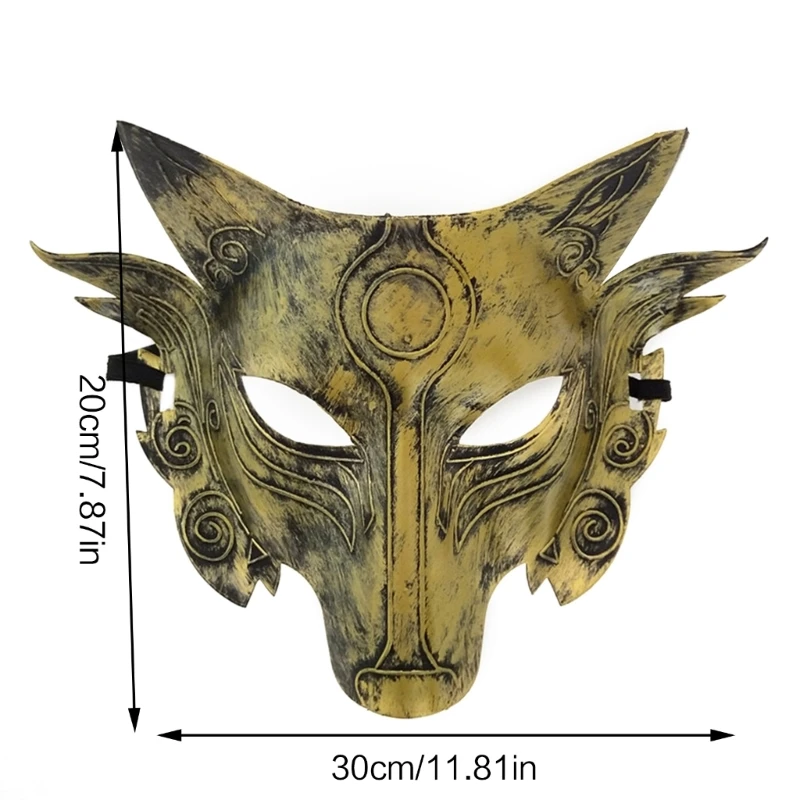 

Animal Wolf Head Mask Masquerade Mask Half Face Wolf Mask Party Werewolf-Mask