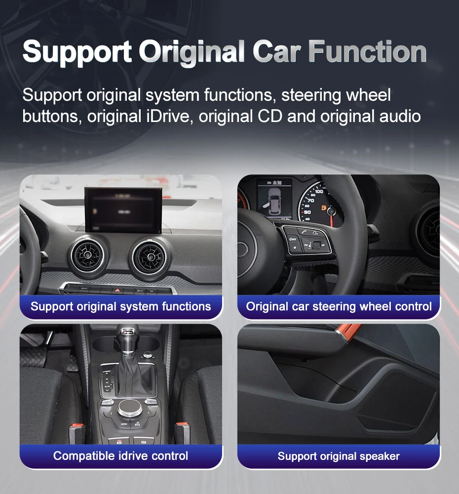 Qualcomm Snapdragon 680 6225 2.4GHz 10.25inch Wireless CarPlay Auto For AUDI Q2