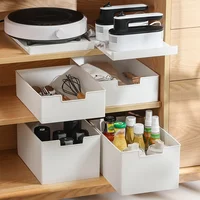 1pc Kitchen Drawer Divider, Cabinet Drawer Type Storage Rack, Pull-out Underwear Storage Box, Organizer, For Bathroom, Bedroom 1