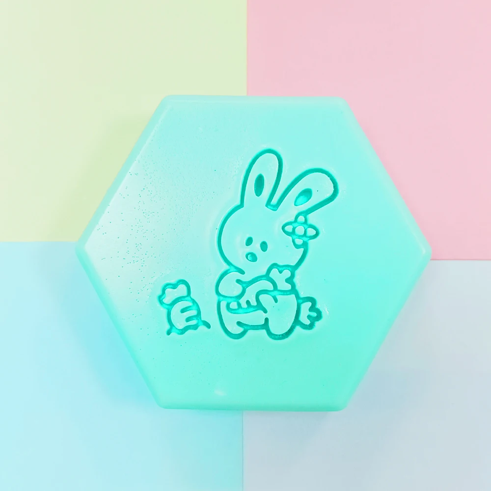 Ostern Niedlichen Stil Kaninchen Ei Muster Diy Acryl Handgemachte Seife Stempel Dekorative Produkte Transparent Harz Multi-funktion Dichtung – Detail 12