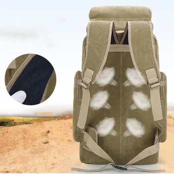80L 600D Nylon Waterproof Trekking Hunting Bags Backpack Outdoor Rucksacks Outdoor Training Molle Tactical Knapsacks 5