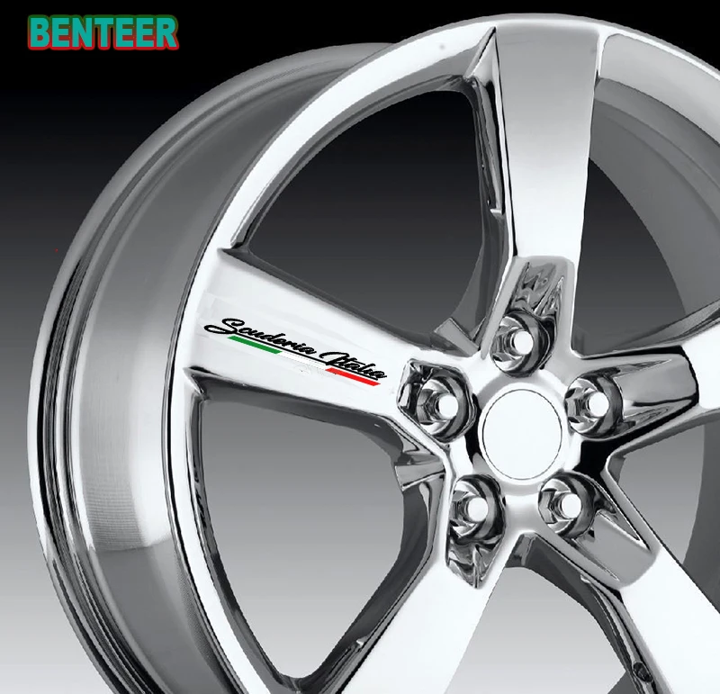 Фото 4 шт., наклейки на обод автомобиля для Fiat 500 Abarth 595 695 №4