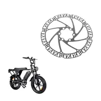 2 pièces de frein à disque Ouxi V8 20 pouces 160 mm, 6 trous, rotor en acier inoxydable avec vis pour pièces de vélo Ouxi V8 Fat Bike - AT20 2