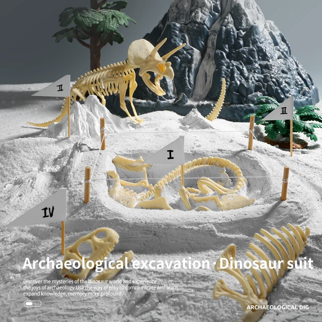 Dinosaur Fossil Excavation Kits Archaeological Dig Toy Jurassic World Dinosaur Skeleton Model Science Educational Toys for Boys 1