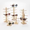 Multi Layers Wood Sunglass Display Racks Shelf Eyeglasses Show Stand Jewelry Holder for Multi Pairs Glasses Showcase Women Gift 3