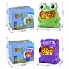 New Bubble Gun Cute Frog Automatic Bubble Machine Soap Water Bubble Blower Music Outdoor Toys for Kids juguetes brinquedos Toy 6