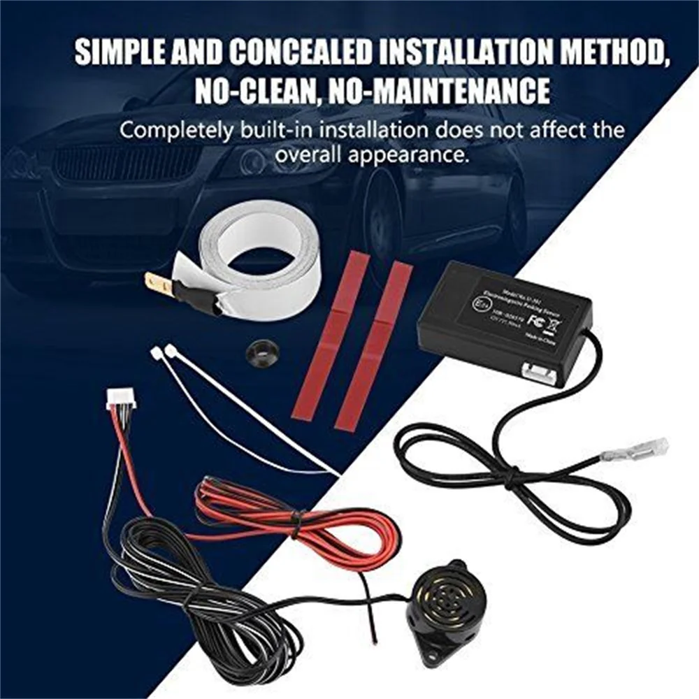 Electromagnetic Auto Car Parking Sensor Reversing Reverse Backup Radar Buzzer Alarm No Drill No Hole Car Detector car safety system