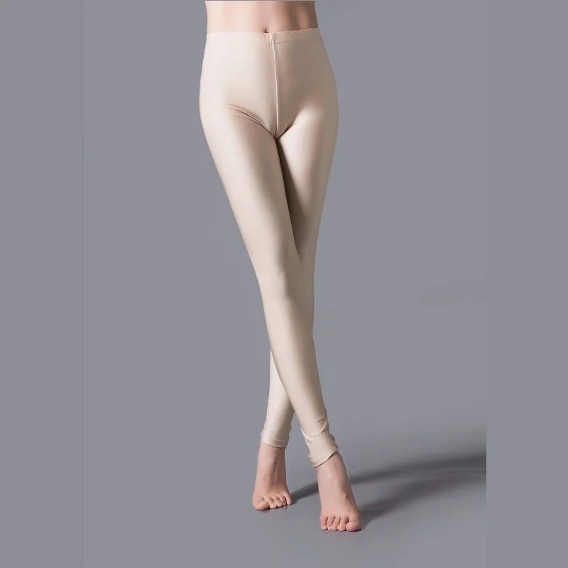 High Elastic Shiny Skinny Leggings – Plus Size Sexy & Skin-Friendly Yoga Pants