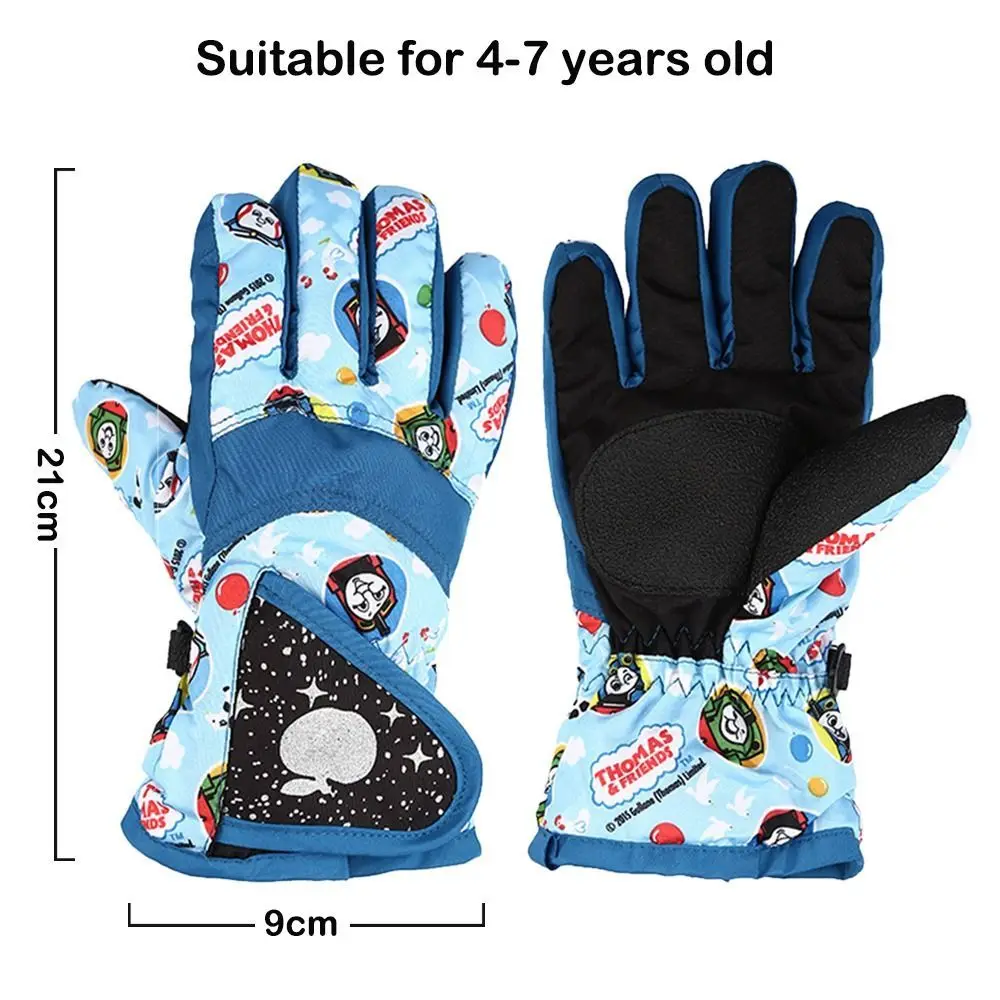 Children Winter Ski Gloves Waterproof Thicken Mittens Snow Snowboard Kids Glove for Boys Girls Keep Finger Warmer 4-7 Years Old winter gloves ski gloves baby mittens