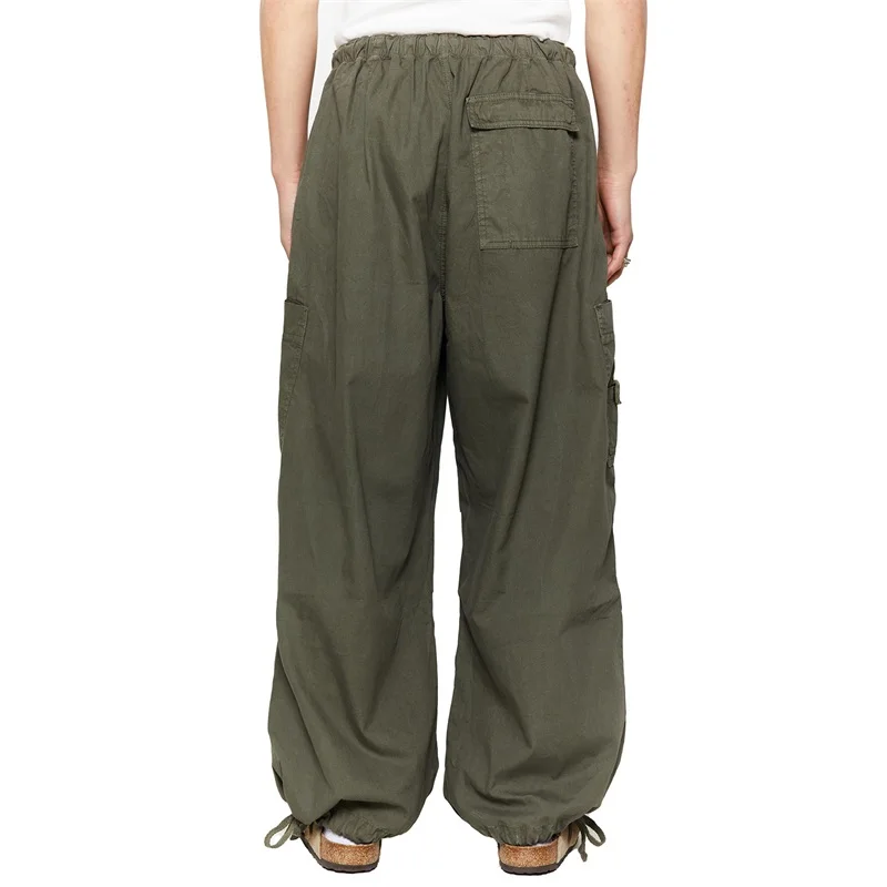 Men s Elastic Waist Loose Fit Lightweight Workwear Cargo Pants Hip Hop Casual Baggy Sweatpants