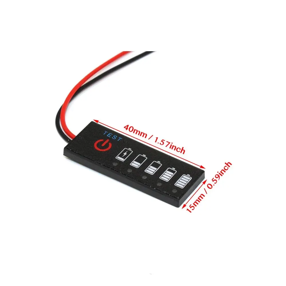 Battery indicator board 12V Lithium Battery Pack Percentage Indicator Board 1-7S Battery Capacity Display Reverse Polarity Protection