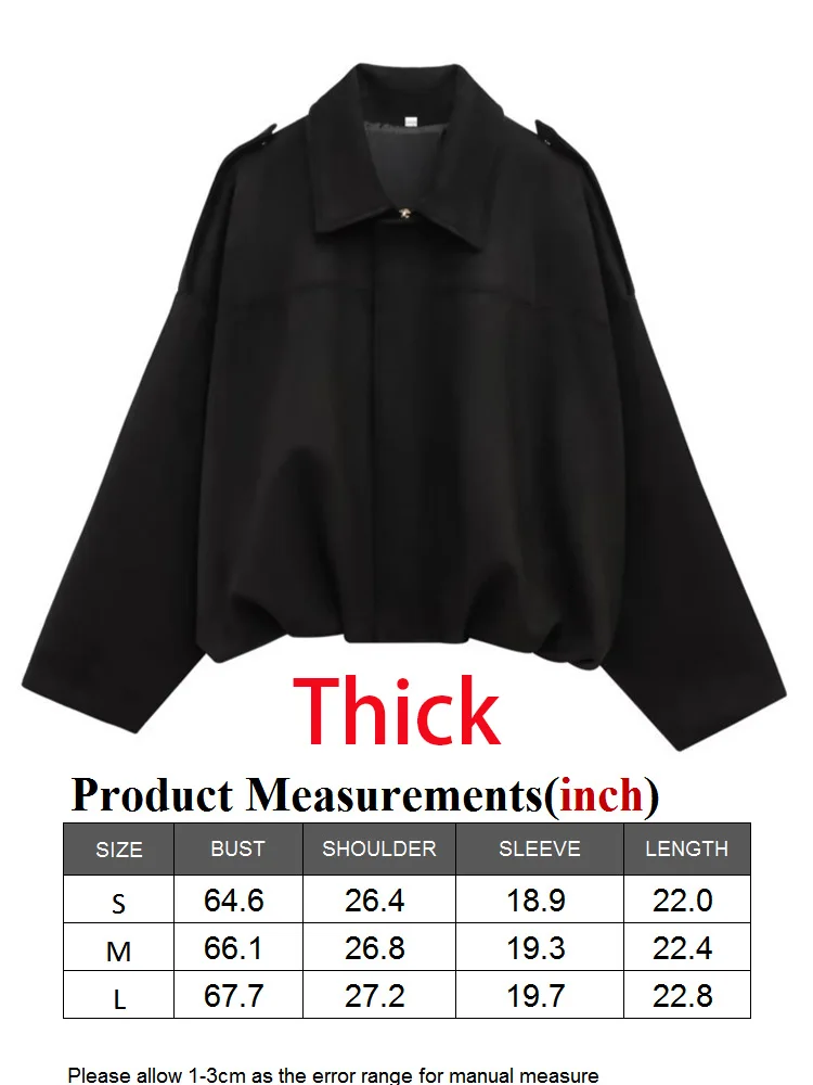 ONEBLING Y2K Women Loose Bomber Jacket 2025 Spring Thick