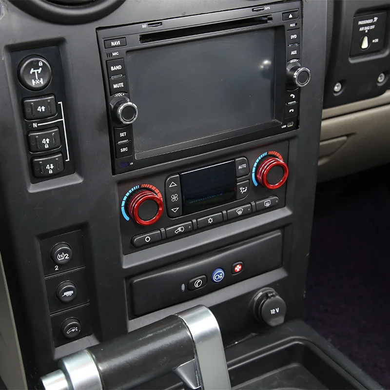 ハマー H2 2003-07 カーエアコンスイッチノブリングボタントリム