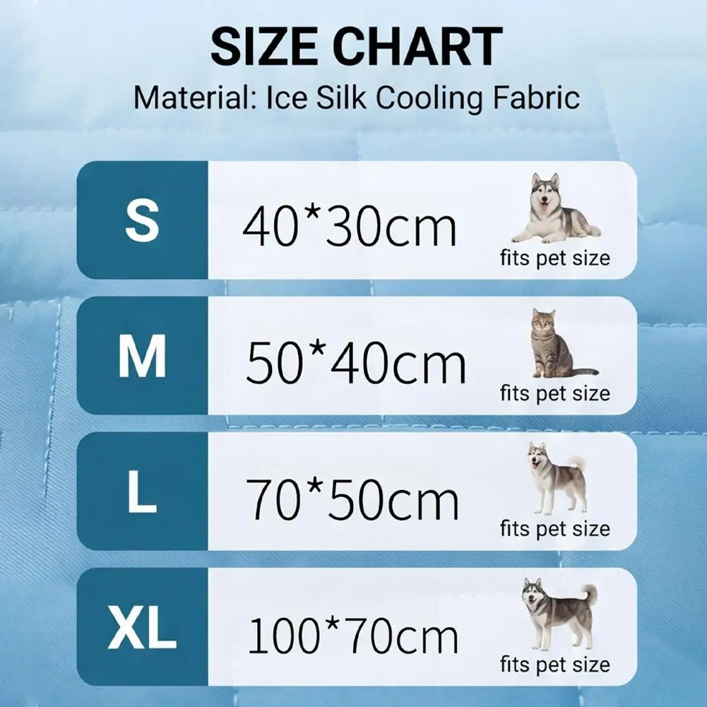 Tapis rafraîchissant pour chien et chat panier couchage été_voghion.com