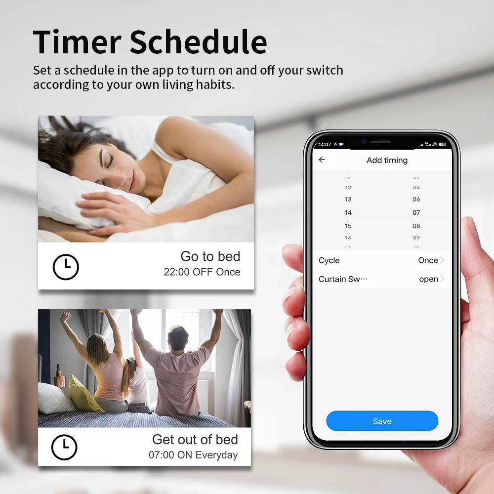 TNCE Tuya 스위치 라이트 커튼 조광기 WIFI Zigbee, 스마트 DIY 미니 모듈, 양방향 제어 차단기, Alexa Google 홈으로 음성