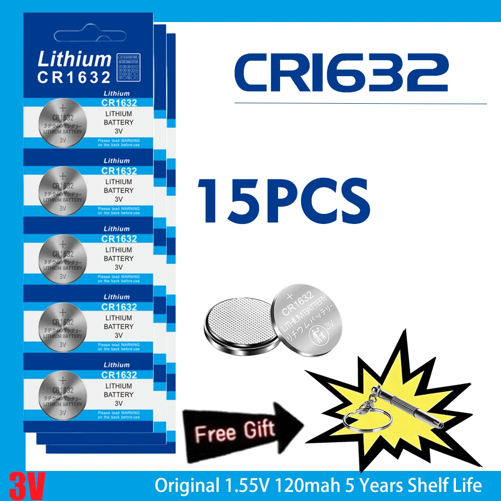 2-30 個 3V CR1632 リチウムボタン電池 DL1632 BR1632 ECR1632 DL1632 LM1632 KCR1632 コイン電池 時計電池リモートキー - AliExpress