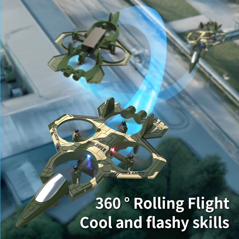 Vol 360° du K500MAX, avion effectuant une boucle avec traînée lumineuse en soirée.