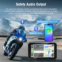 Touch Screen Motorcycle CarPlay Screen Navigation IP67 Waterproof Display Screen Portable Motorcycle Monitor Dual Camera Record - Image 5