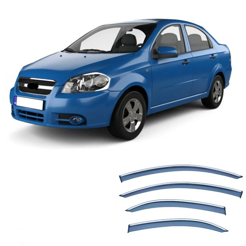 

Window Visor Rain Guard Side Window Deflector Weather Shield For Chevrolet Aveo T250 T255 Sedan 2004 2005 2006 2007 2008 - 2023