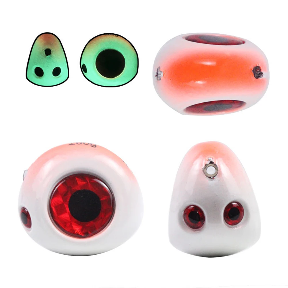 

60/80/100/120/150g Lead Jig Skirt Head Fishing Lure Bait Jig DIY Replace Eye Jigging Skirt Head Pesca Iscas Fishing Accessories