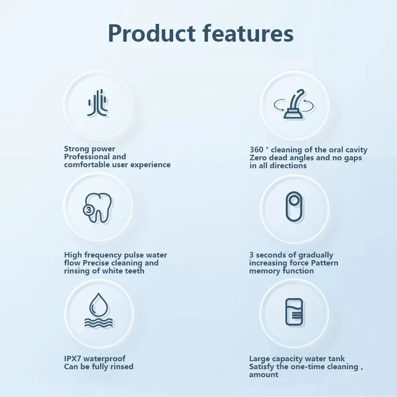 Description Picture 3 of itemElectric Dental Flosser for Household Use High-frequency Pulse Water Floss Portable Whitening and Cleaning of Dental Calculus