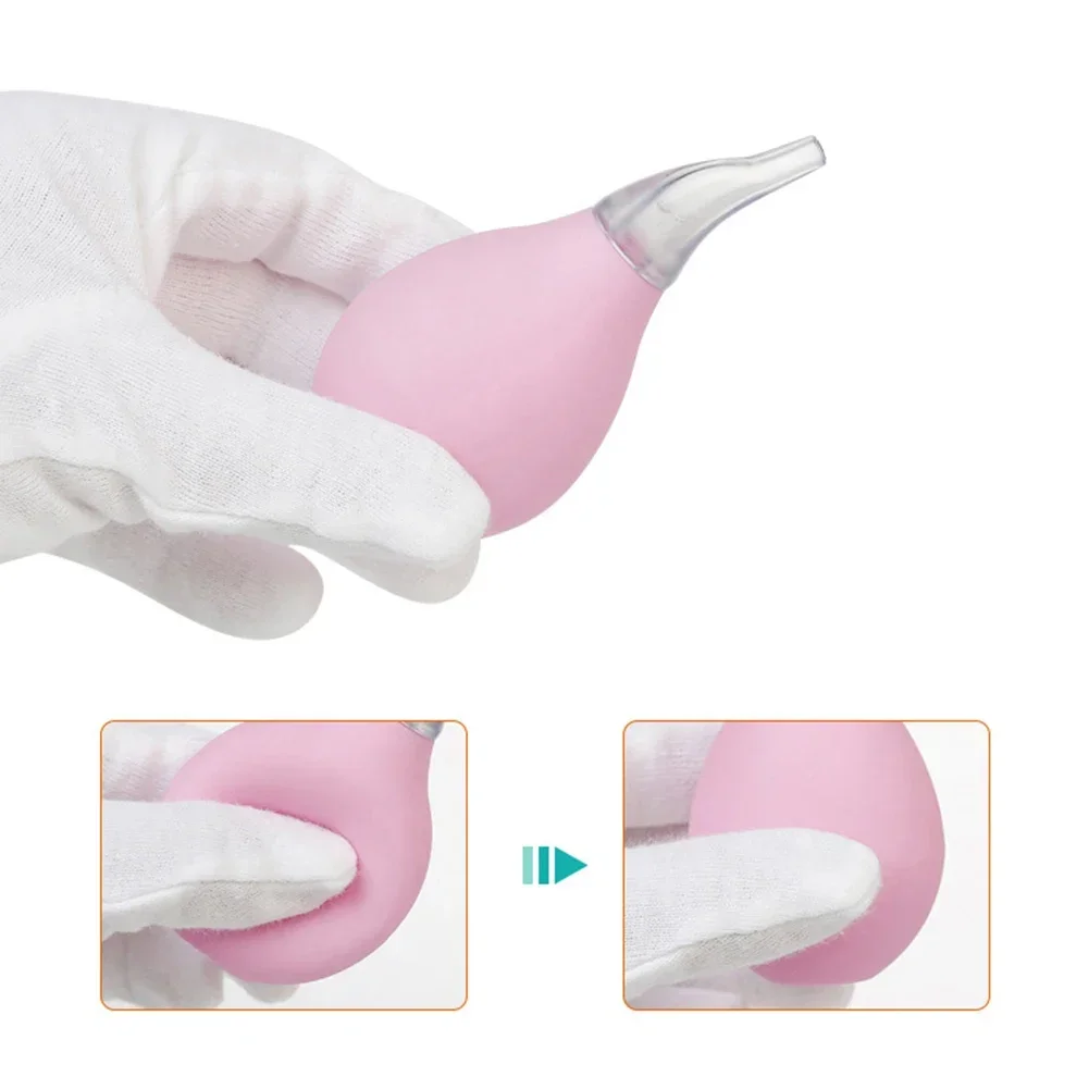 Nasal Aspirator Newborn Baby Nasal Aspirator Suction Soft Tip Mucus Vacuum Runny Nose Cleaner