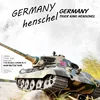 Henglong German "tiger" King (henschel) 7.0 Heavy Remote Control Tank 3888a Metal Track Road Wheel Rc Remote Control Model Toy 1