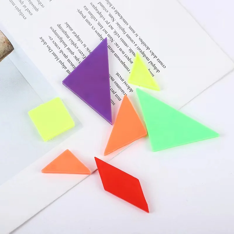 Mini Puzzle Tangram Puzzle Parent-child Game Toys Kids Baby Shower Birthday Party Gifts Pinata Party Favors 12 Packs