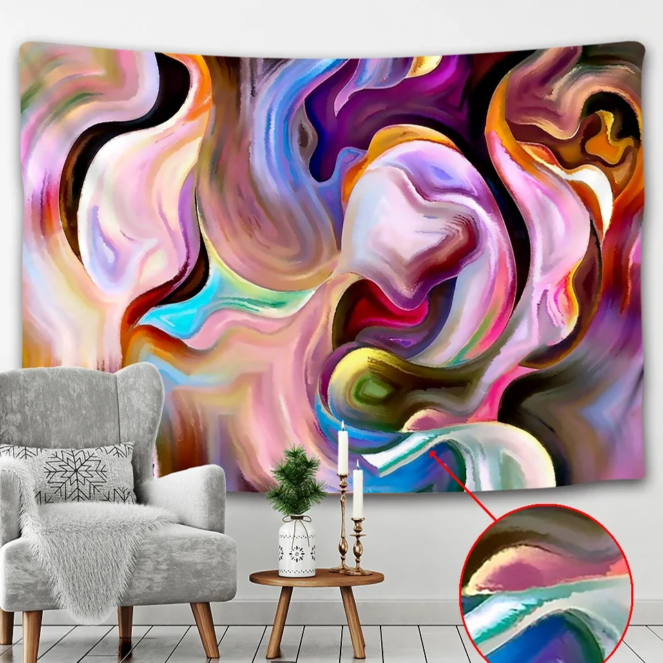 

Abstract living room home Art Deco tapestry Mandala tapestry Bohemian hippies witchcraft background cloth travel mattress