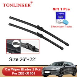 TONLINKER Car Front Windscreen Wiper Blades For ZEEKR 001 2021 2022 2023 Car Accessories Wiper Blade Brushes Cutter Goods