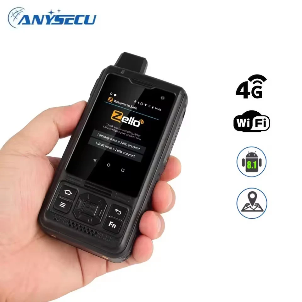 UNIWA B8000 Android 8.1 4G Network Radio With GPS WIFI POC Walkie Talkie 2.4Inch Touch Screen Work with ZELLO Real-ptt
