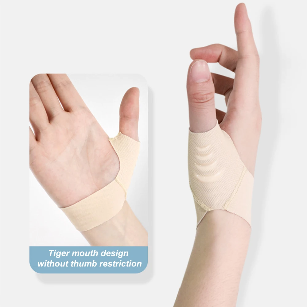 Elastic Thumb Support Brace Liner Soft Thumb Compression Sleeve Protector For Relieving Pain Arthritis Tendonitis Sports 1Pcs For thumb splint