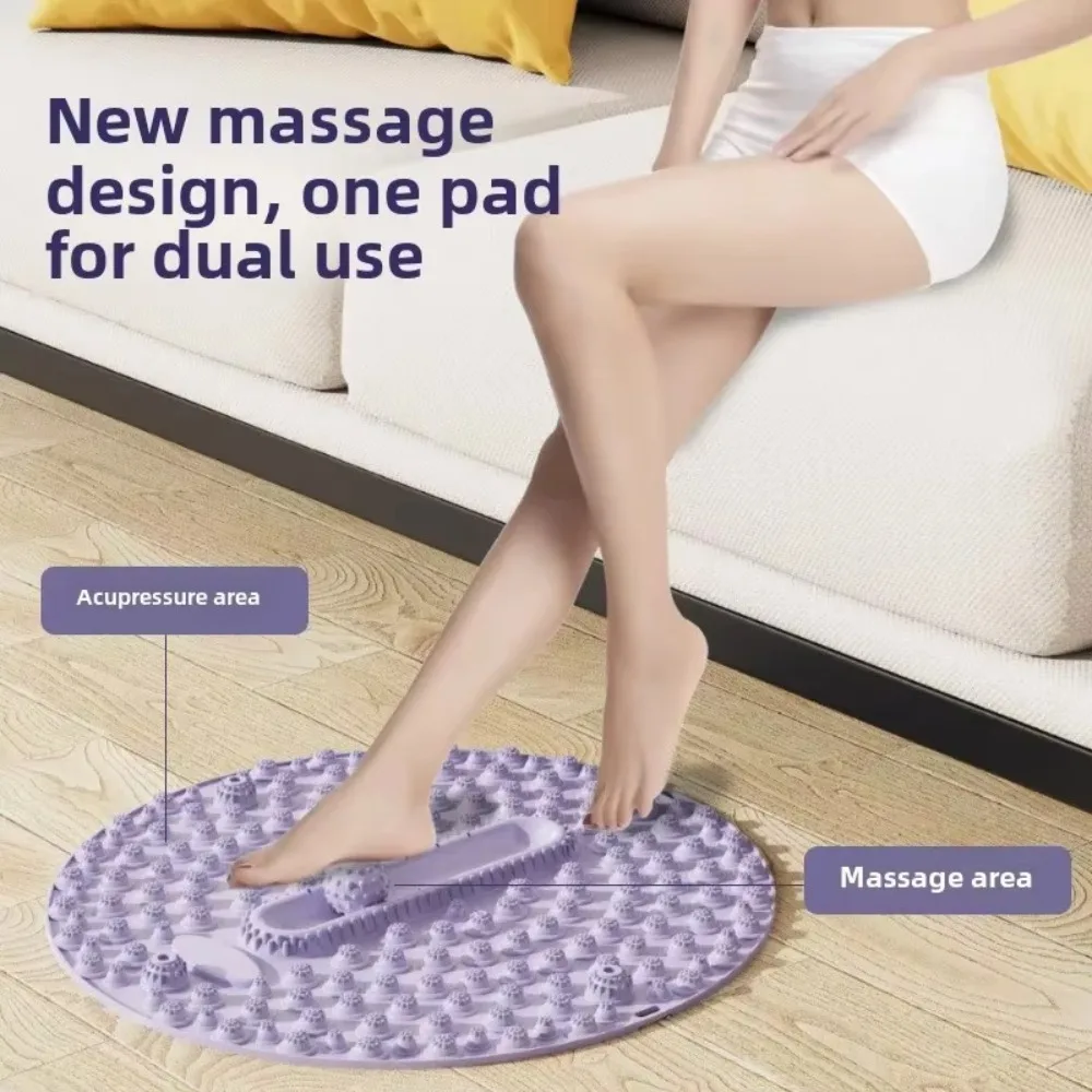 New Multifunctional Foot Massage Mat Muscle Relaxation Pain Relief Walk Massage Mat Round Workout Mat Fitness Yoga Accessories