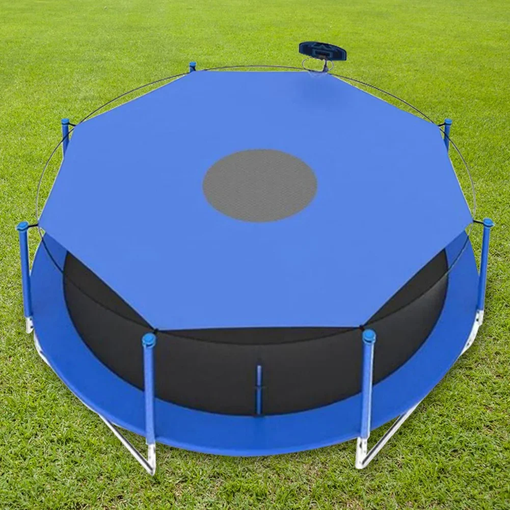 Trampoline Protective Cover 6/8/10ft Trampoline Cover Sun-Protection Trampoline Shade Cover Trampolines Sunshade Accessories for Outdoor Backyard Playground