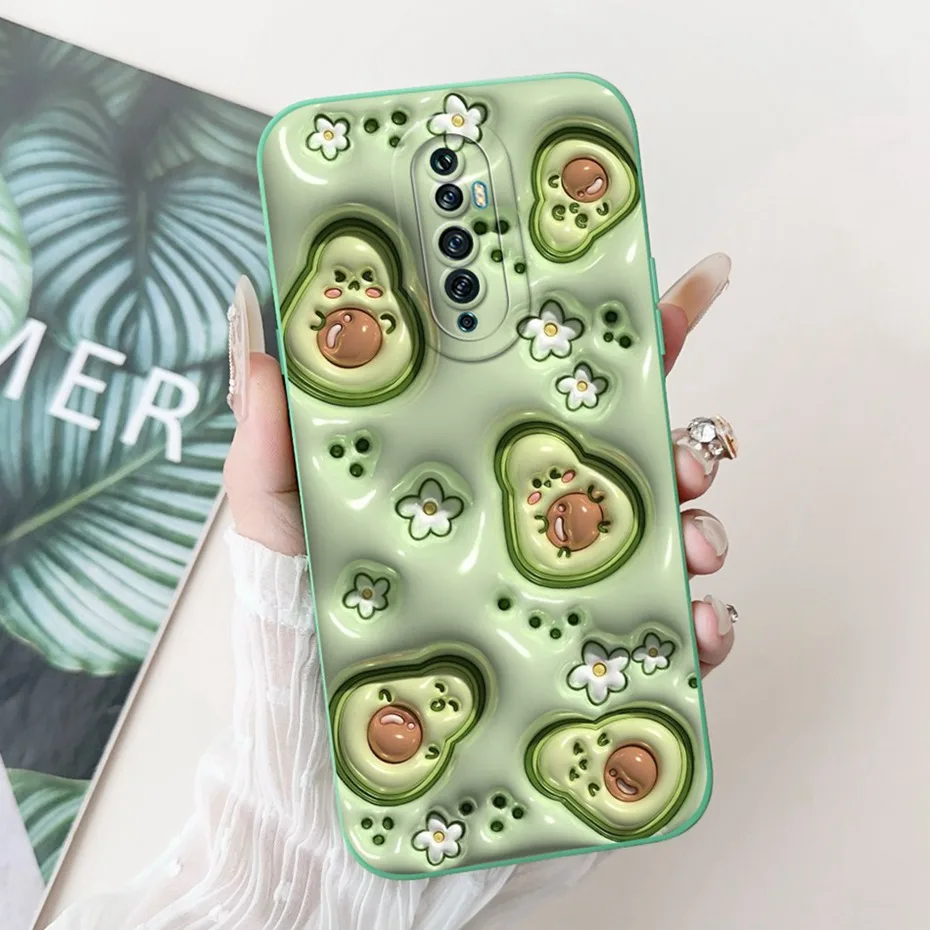 Cute Cartoon Soft Silicone Lens Protective Phone Case