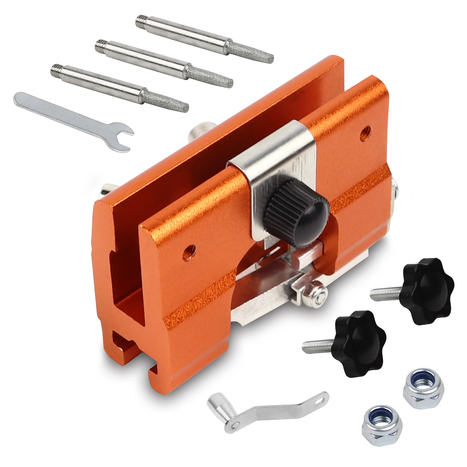 Chainsaw Sharpener Chains Sharpener Tool Chainsaw Sharpening Jig Kit Electric Saws Hand-Cranked Sharpening Tool Garden Worker