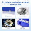 Ice Crusher Shaver Machine Snow Cone 250W Aluminum Alloy Blade Adjustable Thickness 265LBs/hr Electric Cold Drink Maker with Ice 5