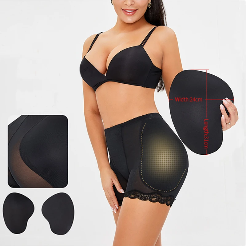 Sponge Pads Hip Enhancer Panties Low Waist Underwear Hips Up