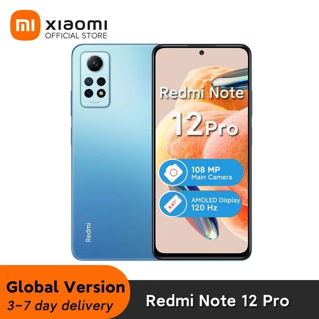 Xiaomi Redmi Note 12 Pro 4G Smartphone 128GB/256GB NFC, Snapdragon 732G,  Pantalla AMOLED de 6