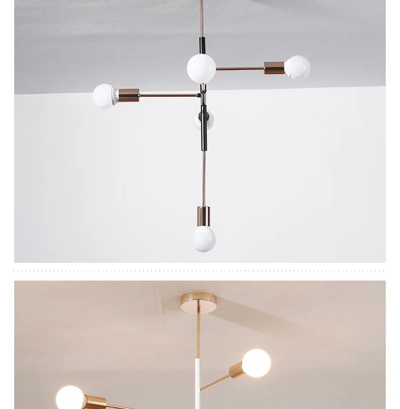Description Picture 4 of itemNew Modern Pendant Lights Bed Room Industrial Lamp Nordic Lamp Hanging Lights Luxury Bedroom Light Dining Room E27 Pendant Lamp