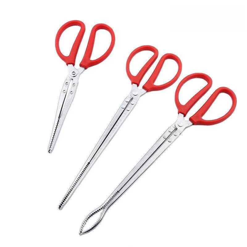 스테인레스 스틸 피쉬 클램프 미끄럼 방지 크랩 클램프 옐로우 크로커 클램프 크롤링 해양 탐험 및 낚시를 위한 특수 도구