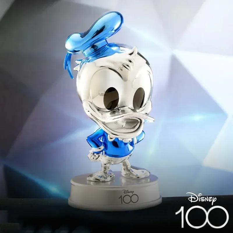 

Genuine Disney 100th Anniversary Figure Daisy Vigny Stitch Donald Duck Collection Doll Desktop Decor Cartoon Anime Model Gift