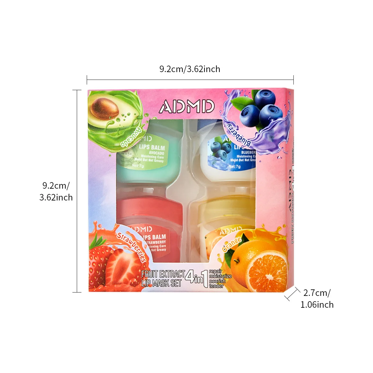 Vaseline Lip Balm Collection: Moisturizing & Nourishing Lip Care Set with Rose Lemon Essence