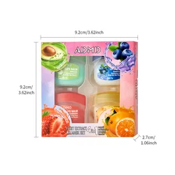 Vaseline Lip Balm Collection: Moisturizing & Nourishing Lip Care Set with Rose Lemon Essence (4 pieces)