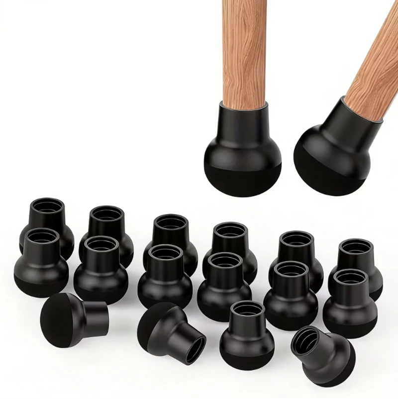 Set of 4 Silicone Floor Protector with Felt Padding