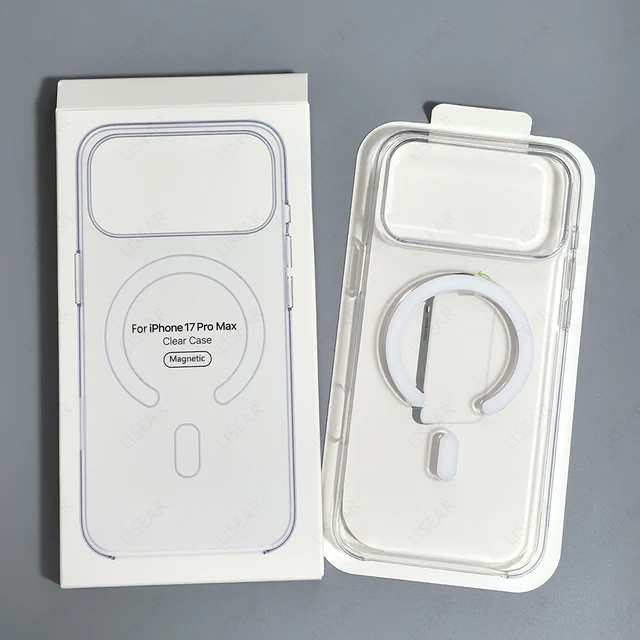 Original For Magsafe Clear Phone Case For iPhone 18 17 16 15 14 13 12 Pro Max Mini Wireless Charging With Touch Camera Button 1