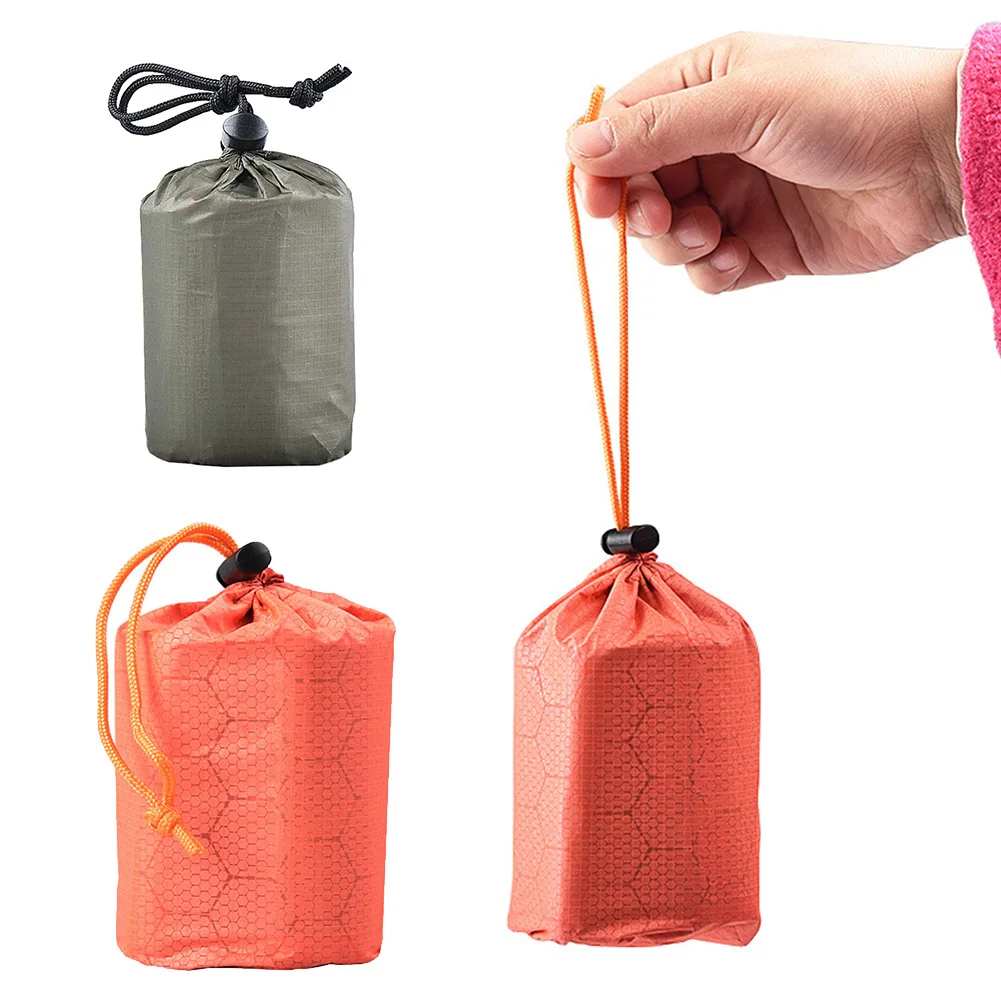 Storage bag compression bag Waterproof Compression Stuff Sack Bag Camping Sleeping Bag Storage Package Pouch Heat-reflective Nylon Check Cloth