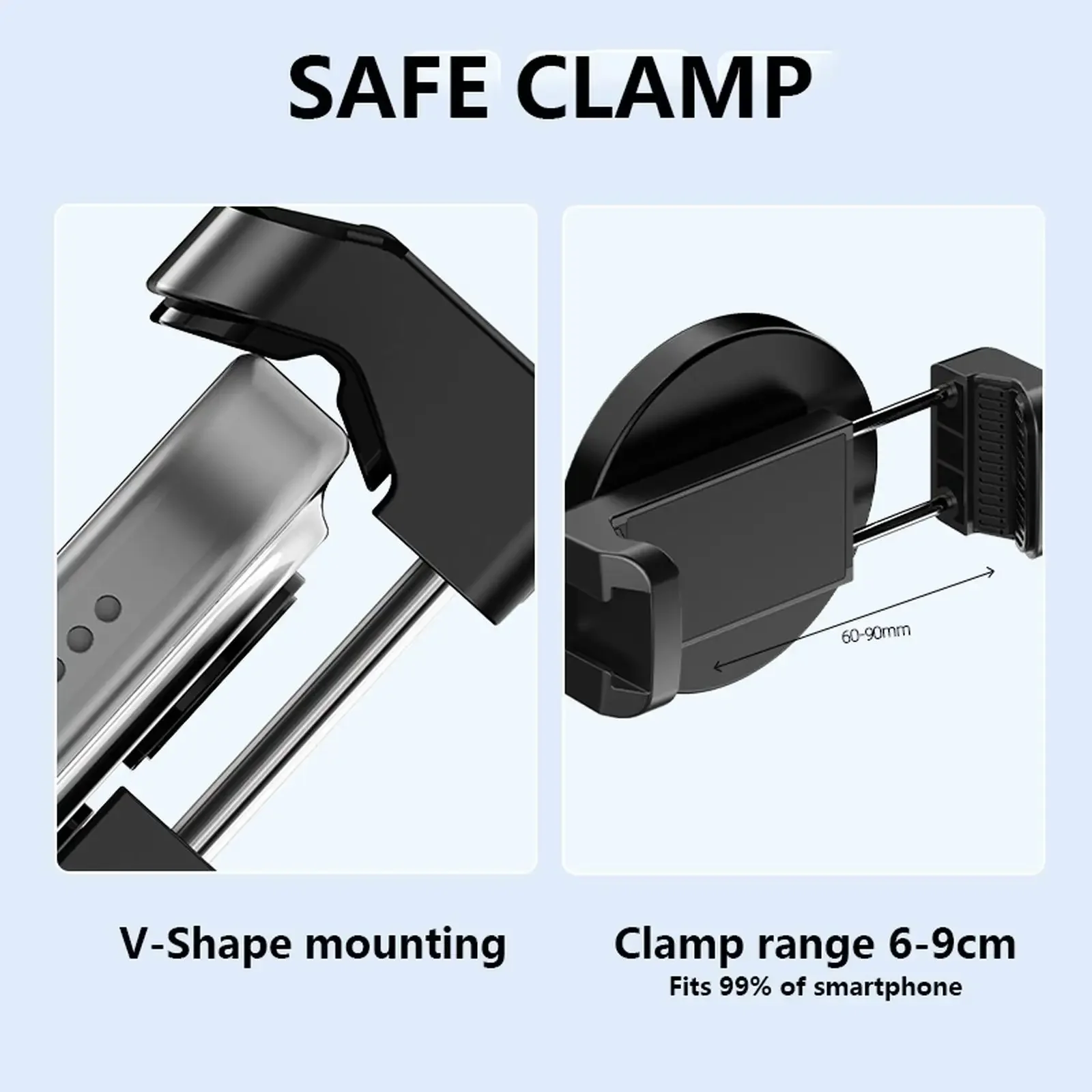 Universal Magnetic Phone Holder with Strong Base