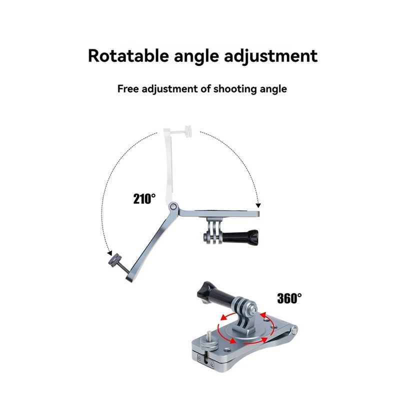 -N07R DJI Osmo/Insta360/Gopro13 액션 카메라 버클 고정 베이스 카메라 액세서리 클램프 마운트 홀더용 백팩 클립